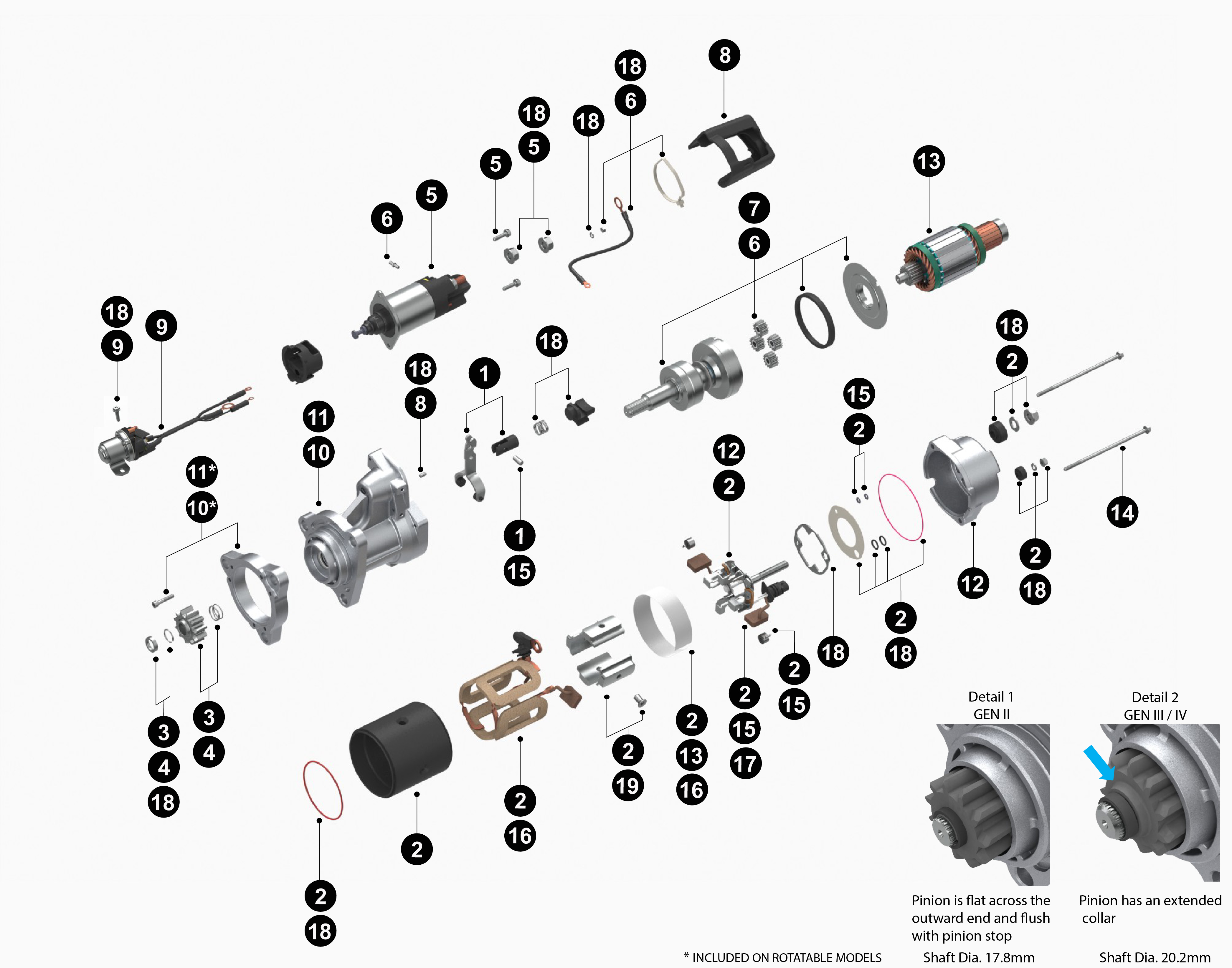 8300084 39MT Reman Starter service parts