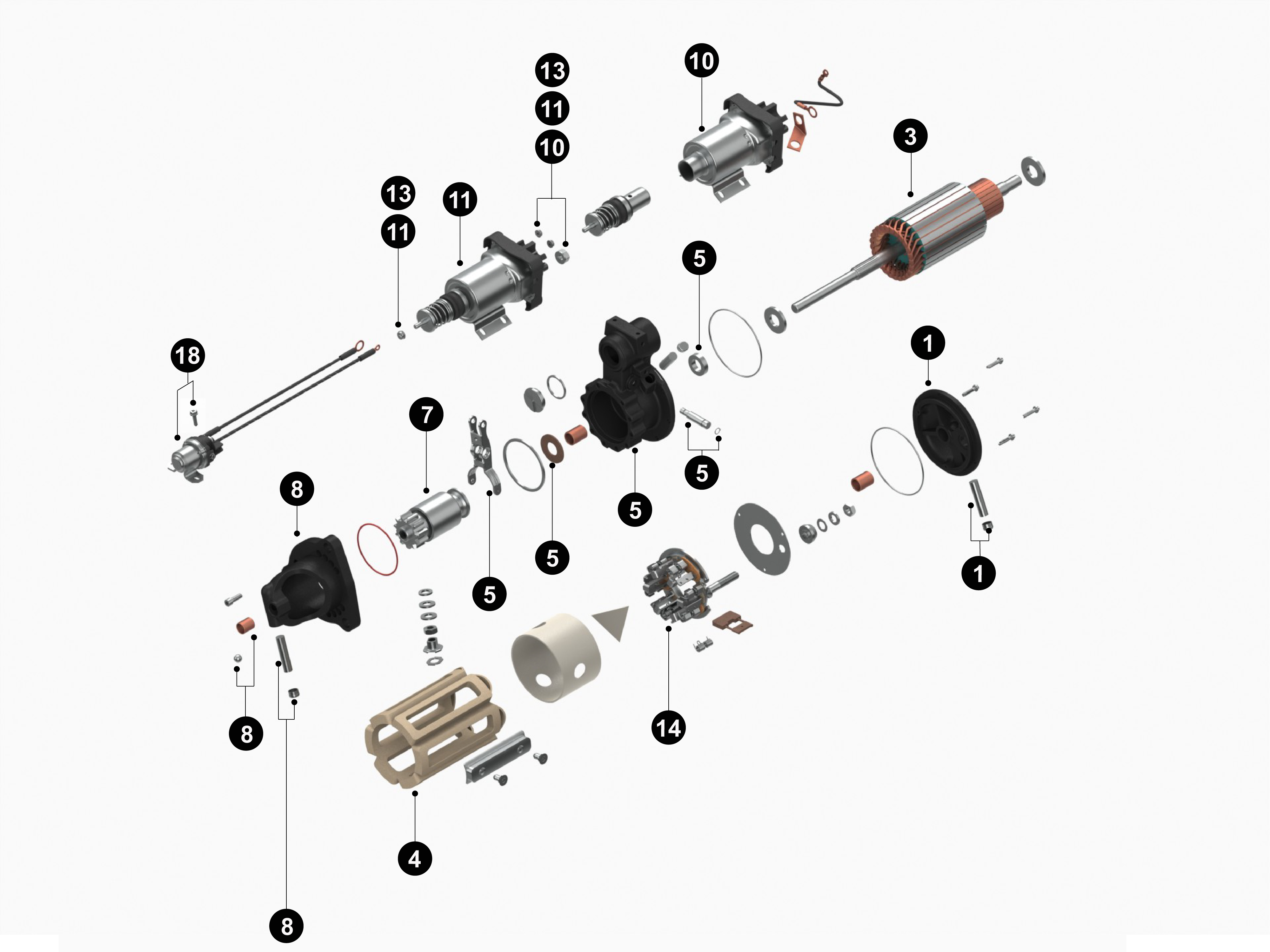 8200224 50MT New Starter service parts